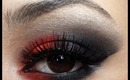Red and Black Smokey Eye Using Raving Beauty Cosmetics