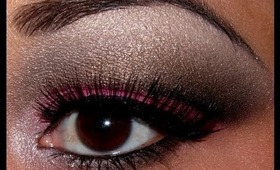 Urban Decay Rollergirl Palette Tutorial - Pink and Brown Cut Crease