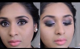 Glamorous Grey Smokey Eyes Makeup Tutorial