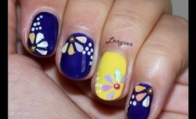 Easy Floral Nail Design