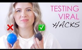 Testing VIRAL beauty HACKS  😲