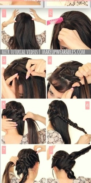Want to know how to do a messy, crown braid on your hair?  Watch how to here, scroll down for the tutorial video. 

http://www.makeupwearables.com/2014/03/crown-braid-hairstyle-tutorial.html
