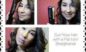 How to Curl Your Hair with a Flat Iron/Straightener