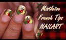 CHRISTMAS NAILART | Mistletoe French Tips