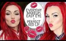 Everyday Makeup - Pretty Easy Eye Makeup & Red Lip
