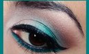 Maquiillaje Verde-Azul y Café/Teal And Brown Makeup Tutorial  ♥