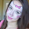 Halloween makeup: Hello Kitty
