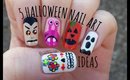 Mix & Match Halloween Nail Art Tutorial. 5 Halloween Nail Ideas | stephyclaws