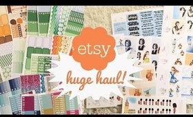 HUGE Etsy Haul! ♡ Pink Paperplane, Lillie Henry, Sew Much Crafting, Scribble Prints Co & More!