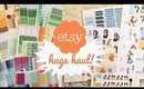 HUGE Etsy Haul! ♡ Pink Paperplane, Lillie Henry, Sew Much Crafting, Scribble Prints Co & More!