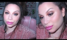 Valentines Week Day 6 | Rose Gold  Eyes and Pretty Pink Lips Make Up Tutorial