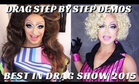 BEST IN DRAG 2015 BEHIND THE SCENES | DRAG MAKEUP STEP BY STEP ON 2 DIFFERENT QUEENS- mathias4makeup