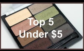 Top 5 under $5 Affordable Makeup