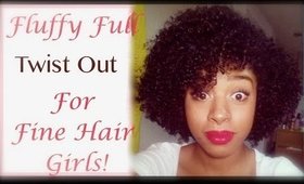 Natural Hair | Fluffy Full Flat-Twist Out