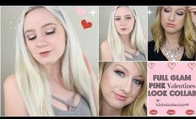 Full Glam Pink Valentines Look Collab w/ Girlbehindthechair09 FT New NYX Glitter