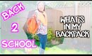 What's In My Backpack? | Back To School
