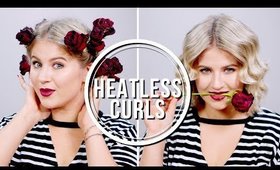 HEATLESS CURLS USING ROSES?! | Milabu