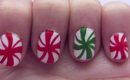 Christmas Peppermint Nails