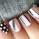 Cute black pink and silver designs