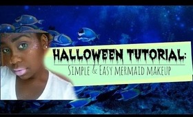 Simple & Easy Halloween Mermaid Makeup!