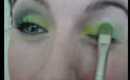 black and green makeup look