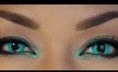 Cat Eye Makeup Tutorial - Aqua/Turquoise