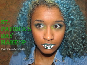 http://superbeautyguru.com/st-patricks-day-makeup-with-lip-tattoo
Happy St. Patrick's Day! Here's my St. Patrick's Day makeup for this year! Don't you love the lip tattoo?!

St. Patrick's day, makeup, beauty, leprechaun, green, clover lips, lip tattoo, makeup tutorial, creative makeup, makeup blog
