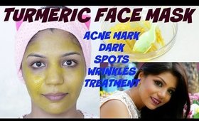 Turmeric Face Mask to Treat Acne Marks, Dark Circles,Wrinkles | SuperPrincessjo