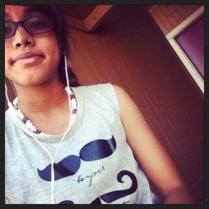 My mustache shirt I love it for summer it's per!!!nd it a muscle tank!!!
Got it at Charlotte ruse!!