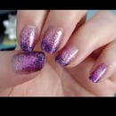 glitter polish nails
