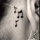 Music note tattoo
