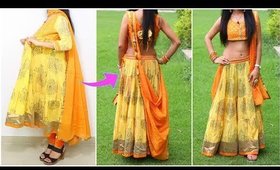 How To Convert ANARKALI into LEHNGA CHOLI - DIY, Cutting, Stitching, Lookbook | ShrutiArjunAnand