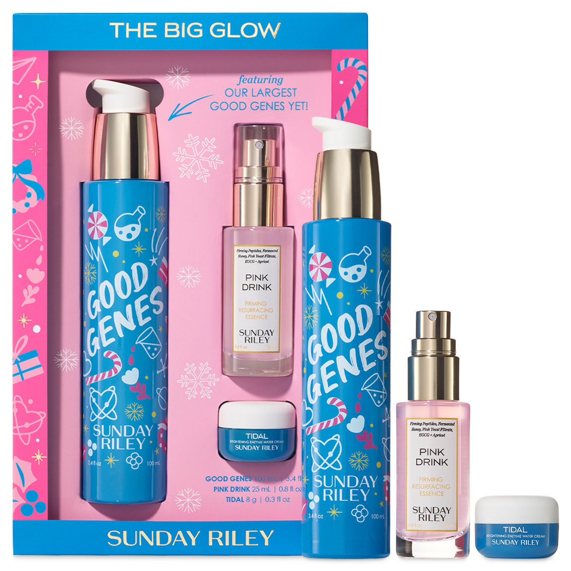 Sunday Riley The Big Glow Deluxe Good Genes Kit alternative view 1 - product swatch.