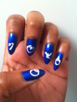 Nails inspired by Chris Brown's album "Fortune".