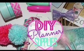 DIY Planner Supplies! Bow Paperclips, Pom Poms & Fluffy Pens