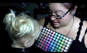 Makeup Tutorial with My 2 yr old Daughter