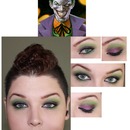 Joker Inspired makeup with mohawk 