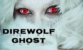 Direwolf Ghost Game of Thrones Makeup Tutorial DIY Halloween