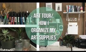 Art Room Tour/ How I Organize my Art Supplies