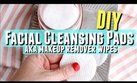 DIY Facial Cleansing Makeup Remover Pads with Essential Oils, DIY Makeup Remover Cheap and Easy