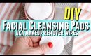 DIY Facial Cleansing Makeup Remover Pads with Essential Oils, DIY Makeup Remover Cheap and Easy