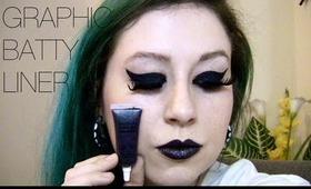 TUTORIAL: BATTY GRAPHIC LINER + BLACK LIPS