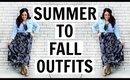 SUMMER TO FALL OUTFITS | GWYNNIE BEE