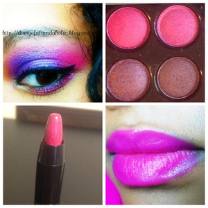 Love purple and pink, decided to do something bright today 