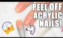 PEEL OFF ACRYLIC NAILS?! | REMOVING MY UNICORN HORN NAILS