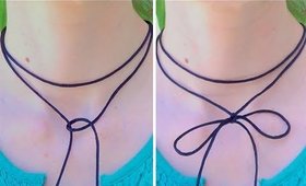 DIY Double Wrap Choker/Necklace