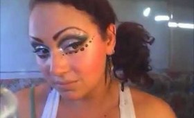 glitter cut crease makeup tutorial