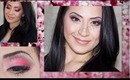 Red, Pink, and Brown Smokey Eyes - Cherry Blossom Inspired