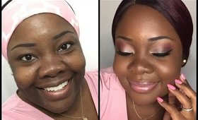 Who said Dark Skinned girls can't wear PINK? ABH Palette Tutorial