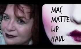 MAC Matte Lipstick Haul - including lip swatches & Dupes